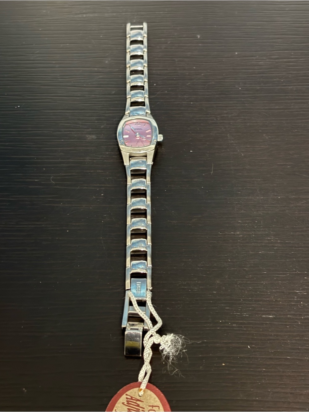 Vintage Fossil ES-9858 women’s stainless steel quartz watch pink. NOS with box - Picture 2 of 8